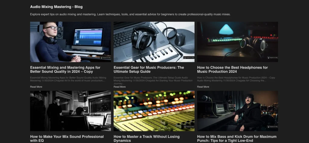 Audio Mixing Cheat Sheet deskmat highlighting compression settings, EQ frequency chart, drum & vocal mixing tips for home studios.