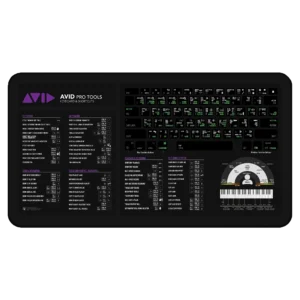 Avid Pro Tools Shortcuts deskmat with DAW hotkey guide, audio editing workflow mat, and studio reference pad.