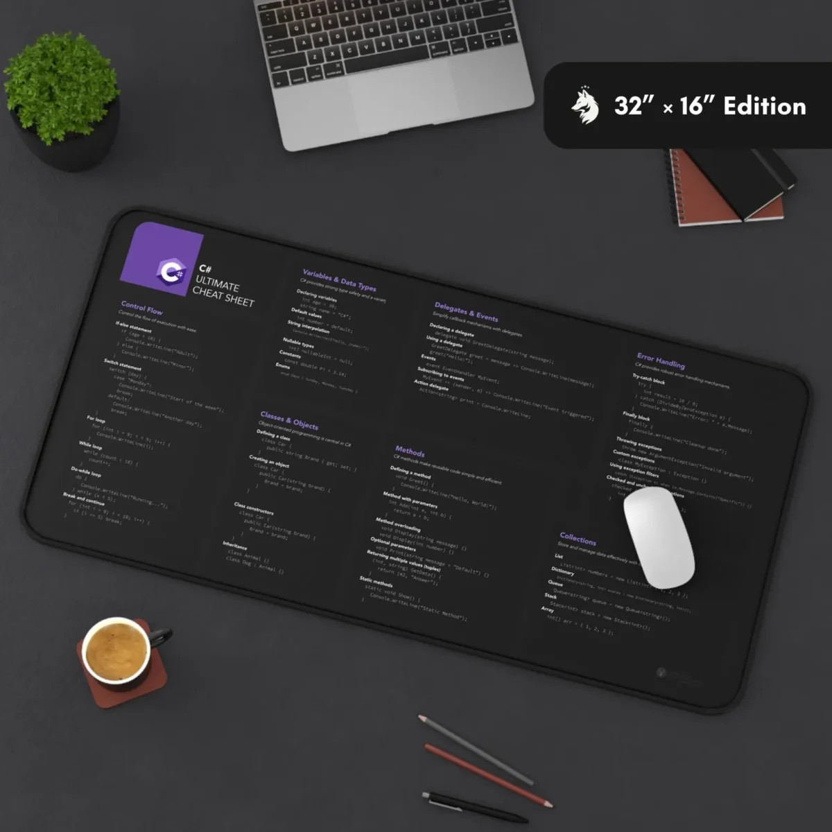 Visual C# Deskmat with Object-Oriented Concepts