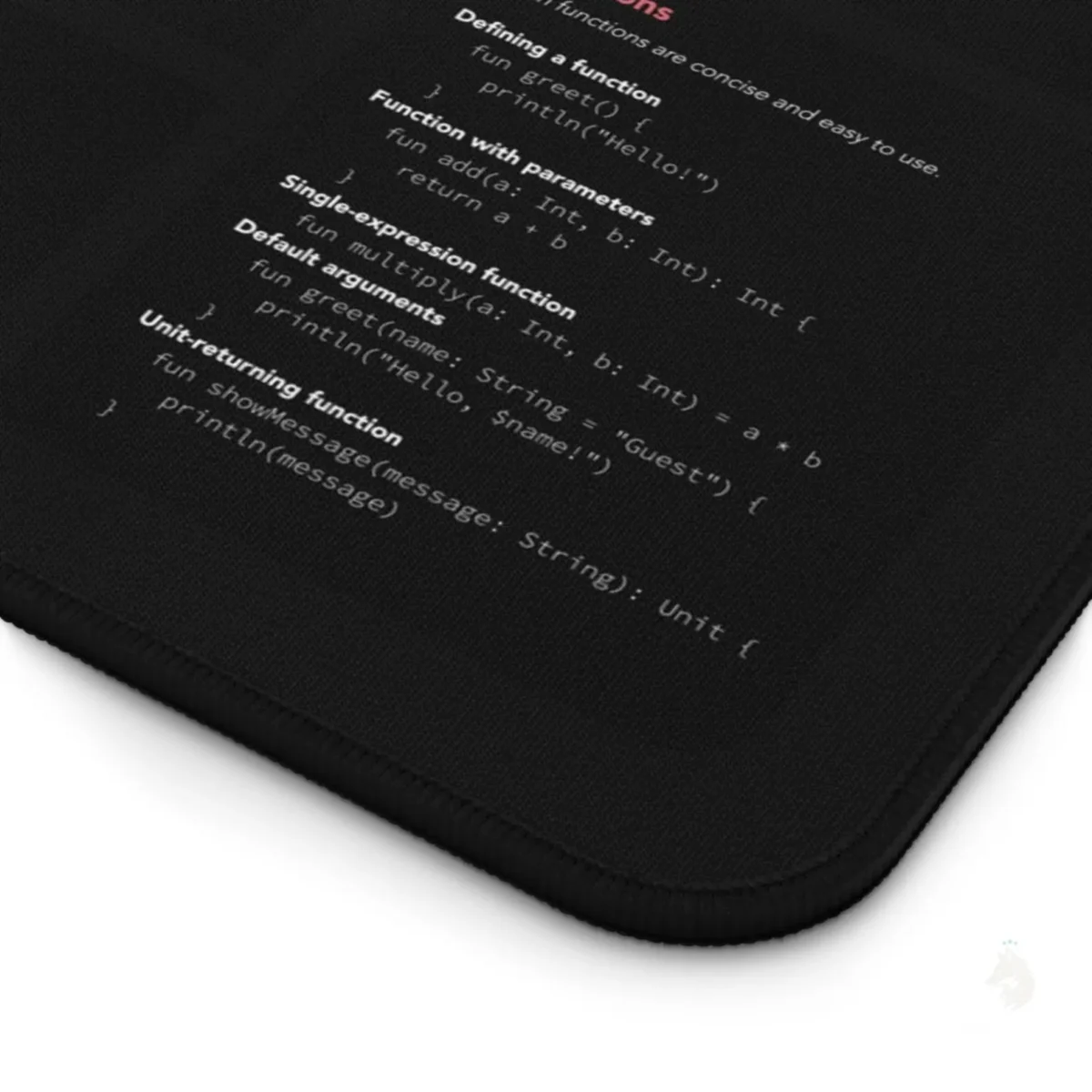 Kotlin Cheat Sheet Deskmat – Learn Kotlin Fast for Android Devs - Image 6