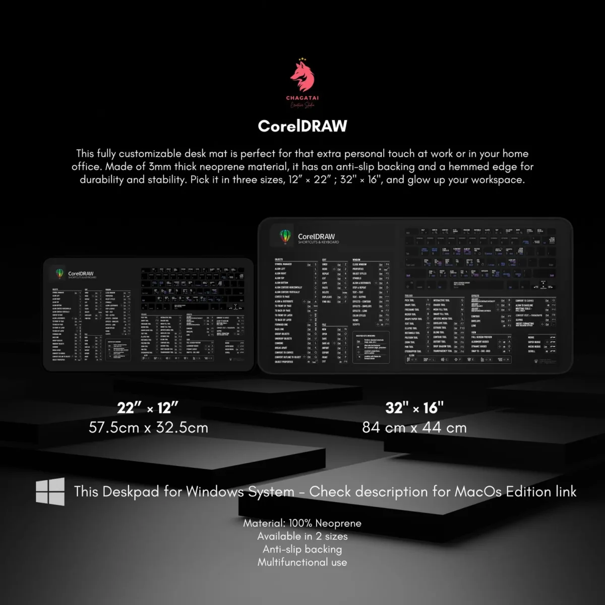 Corel Draw Shortcuts Deskmat for Graphic Designers (Windows) - Image 6